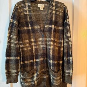 Denim & Supply Ralph Lauren Brown Plaid Cardigan